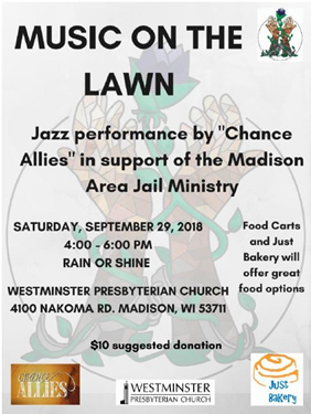 Music on the Lawn – Saturday, September 29th