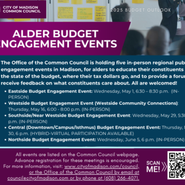 City of Madison Budget Engagement Events